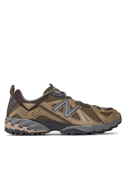 New Balance: Зелёные кроссовки 