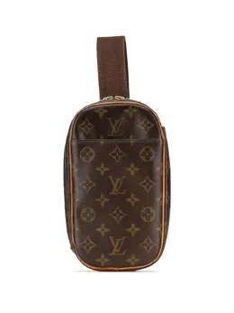 Louis Vuitton Pre-Owned: Коричневая сумка через плечо 