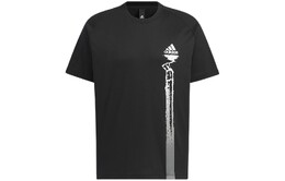 Adidas: Чёрная футболка 