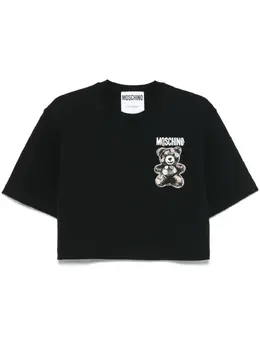 Moschino: Чёрная футболка  Teddy Bear