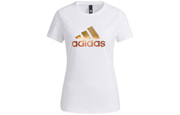 Adidas: Белая футболка 