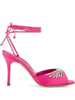 Manolo Blahnik: Розовые сандалии 