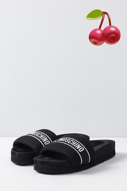 Love Moschino: Яркие шлёпанцы 