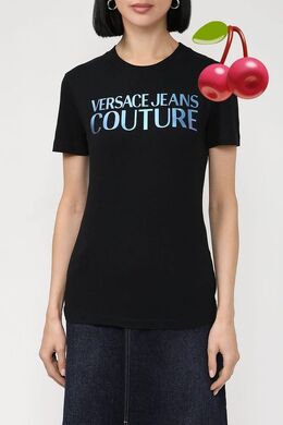 VERSACE JEANS COUTURE: Хлопковая футболка 