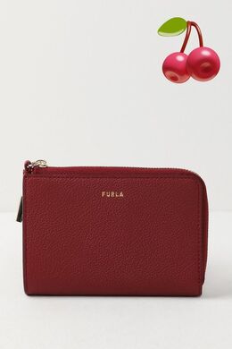 Furla: Бордовый картхолдер 