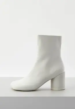 MM6 Maison Margiela: Белые ботинки 