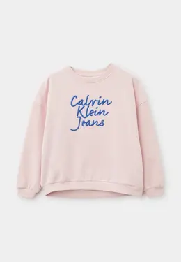 Calvin Klein Jeans: Розовый свитшот 