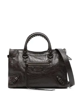 Balenciaga: Коричневая сумка-шоппер 