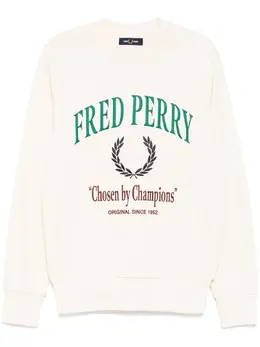 Fred Perry: Белый свитшот 