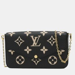 Louis Vuitton: Чёрная сумка  Pochette