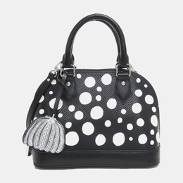 Louis Vuitton: Чёрная сумка  Alma BB