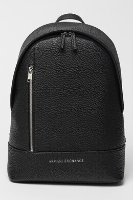 Armani Exchange: Чёрный рюкзак 