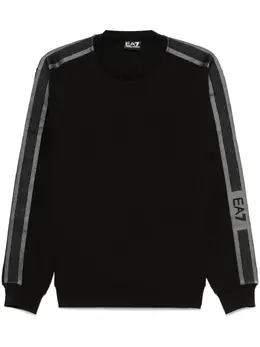 Ea7 Emporio Armani: Чёрный свитшот 