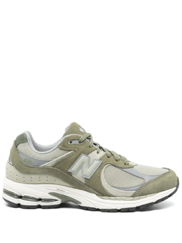 New Balance: Зелёные кроссовки  2002R
