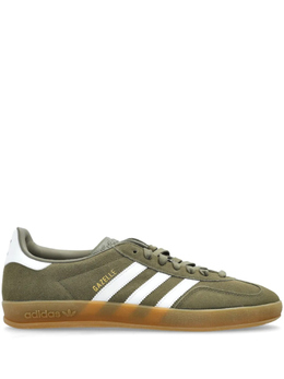 Adidas: Зелёные кроссовки  Gazelle