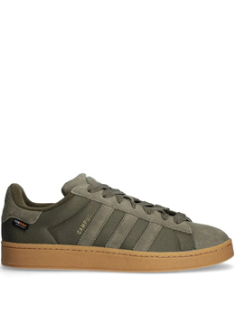 Adidas: Зелёные кроссовки  Campus