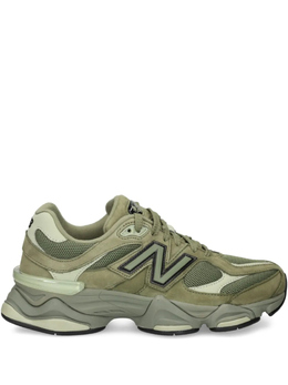 New Balance: Зелёные кроссовки  9060