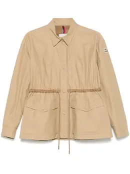 Moncler: Бежевая куртка 