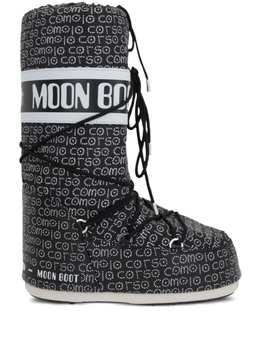 Moon Boot: Чёрные ботинки 