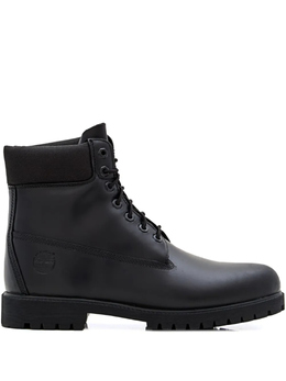 Timberland: Чёрные ботинки 