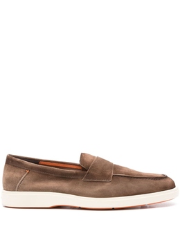 Santoni: Коричневые туфли 