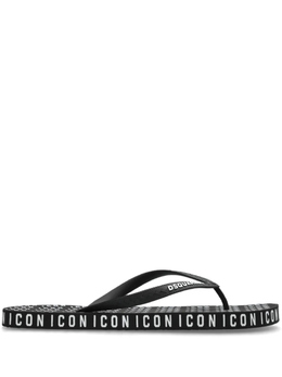 Dsquared2: Чёрные шлёпанцы  Icon