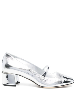 JIMMY CHOO: Серебристые туфли 