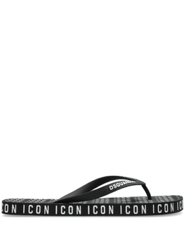 Dsquared2: Чёрные шлёпанцы  Icon