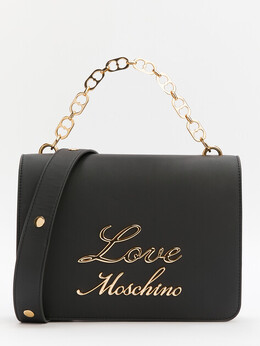 Love Moschino: Чёрная спортивная сумка 