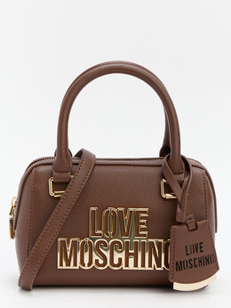 Love Moschino: Тёмная спортивная сумка 