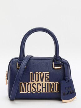 Love Moschino: Синяя спортивная сумка 