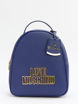 Love Moschino: Синяя спортивная сумка 