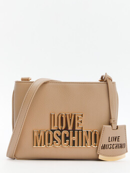 Love Moschino: Бежевая сумка 