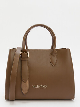 Valentino: Бежевая спортивная сумка 
