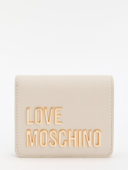 Love Moschino: Бежевый кошелёк 