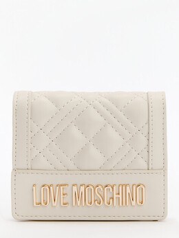 Love Moschino: Бежевый кошелёк 