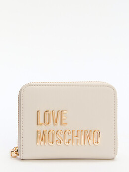 Love Moschino: Бежевый кошелёк 