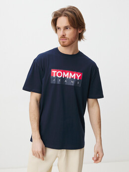 Tommy Jeans: Тёмная футболка 