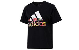 Adidas: Чёрная футболка 