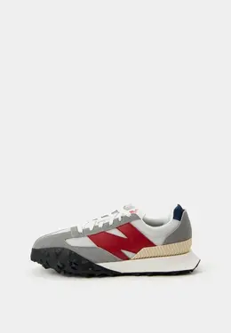 New Balance: Серые кроссовки 