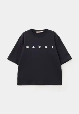 Marni: Чёрная футболка 