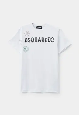 Dsquared2: Белая футболка 