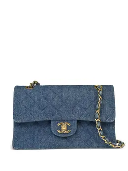 CHANEL Pre-Owned: Голубая сумка 