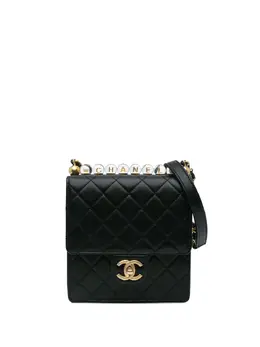CHANEL Pre-Owned: Чёрная сумка через плечо 