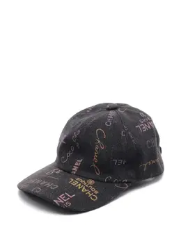 CHANEL Pre-Owned: Чёрная кепка 