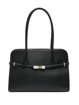 Furla: Чёрная сумка-шоппер 