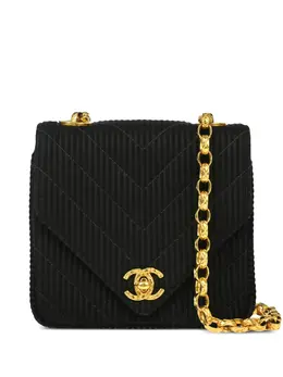 CHANEL Pre-Owned: Чёрная сумка 