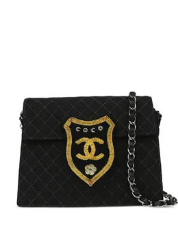 CHANEL Pre-Owned: Чёрная сумка 