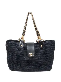 CHANEL Pre-Owned: Синяя сумка 