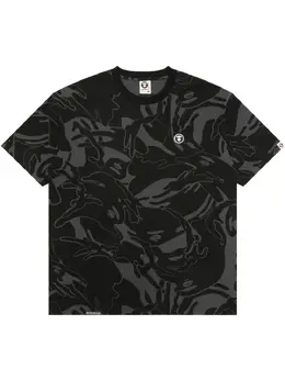 AAPE BY *A BATHING APE®: Чёрная футболка 